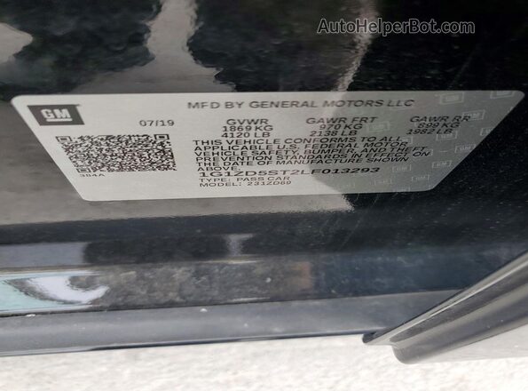 1G1ZD5ST2LF013293 2020 CHEVROLET MALIBU Черный Вид подкапотного пространства