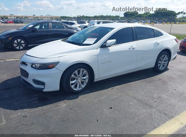 1G1ZD5ST2LF051803 2020 CHEVROLET MALIBU Белый Передняя левая четверть