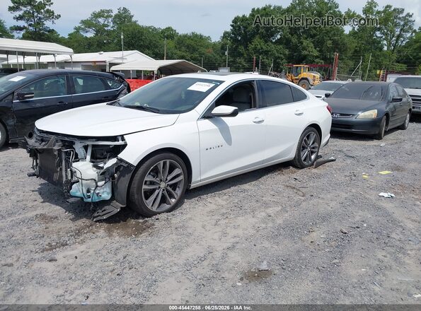 1G1ZD5ST2NF125692 2022 CHEVROLET MALIBU White წინა მარცხენა ხედი სამი მეოთხედიდან