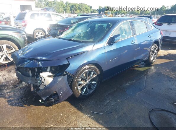 1G1ZD5ST2NF137034 2022 CHEVROLET MALIBU Blue წინა მარცხენა ხედი სამი მეოთხედიდან