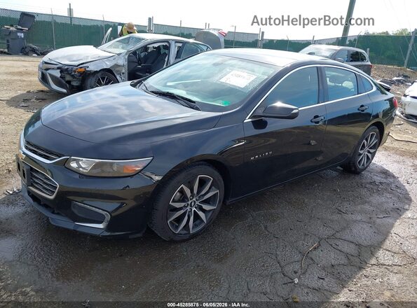 1G1ZD5ST3JF219266 2018 CHEVROLET MALIBU Black წინა მარცხენა ხედი სამი მეოთხედიდან