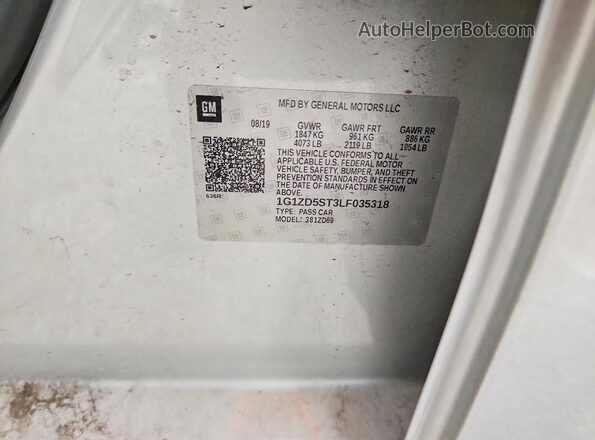 1G1ZD5ST3LF035318 2020 CHEVROLET MALIBU Серебряный Вид подкапотного пространства