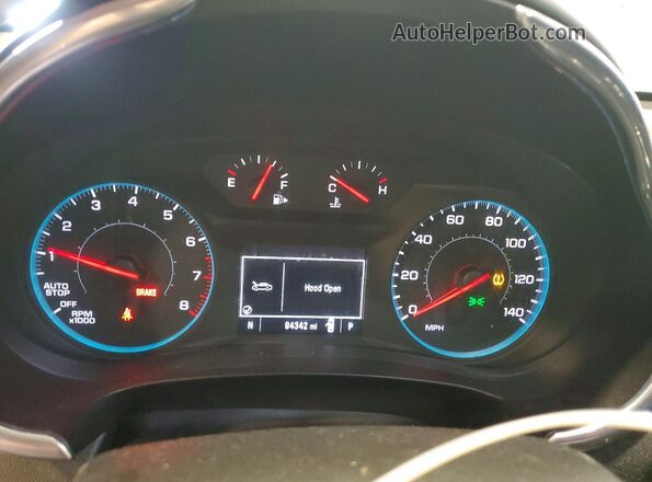 1G1ZD5ST3LF110101 2020 CHEVROLET MALIBU White Instrument cluster view