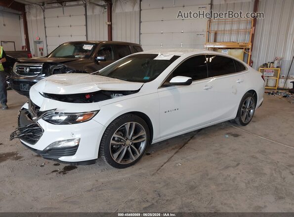 1G1ZD5ST3NF136569 2022 CHEVROLET MALIBU White Առջևի ձախ երեք քառորդ տեսարան