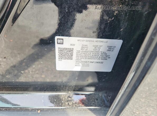 1G1ZD5ST3NF156532 2022 CHEVROLET MALIBU Black Engine compartment view