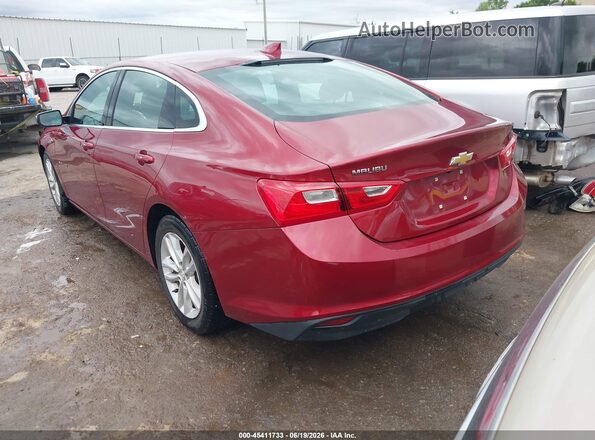 1G1ZD5ST4JF167159 2018 CHEVROLET MALIBU Красный Задняя левая четверть