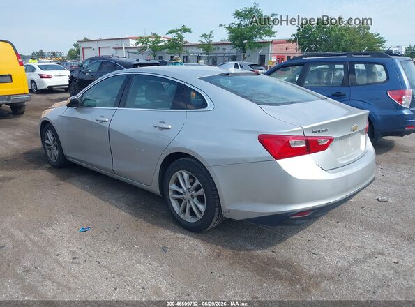 1G1ZD5ST4JF206848 2018 CHEVROLET MALIBU Silver Trasero izquierdo