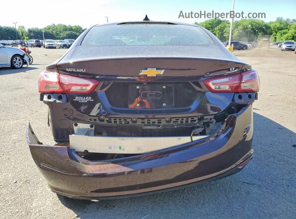 1G1ZD5ST4LF106977 2020 CHEVROLET MALIBU Maroon Rear view
