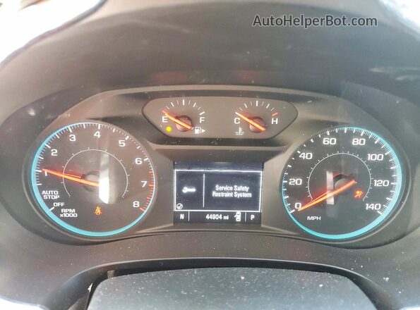 1G1ZD5ST4LF106977 2020 CHEVROLET MALIBU Maroon Instrument cluster view