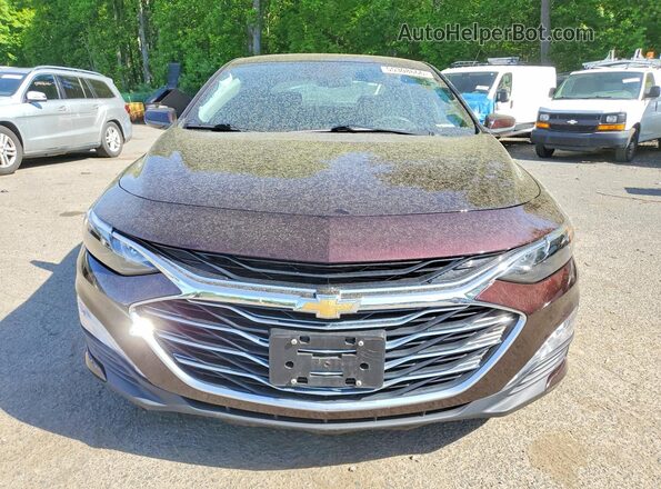 1G1ZD5ST4LF106977 2020 CHEVROLET MALIBU Maroon Front view
