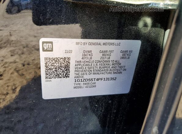 1G1ZD5ST4PF131352 2023 CHEVROLET MALIBU Black 