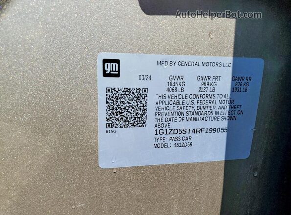 1G1ZD5ST4RF199055 2024 CHEVROLET MALIBU Tan 