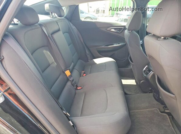 1G1ZD5ST5JF101106 2018 CHEVROLET MALIBU Black Rear seats view