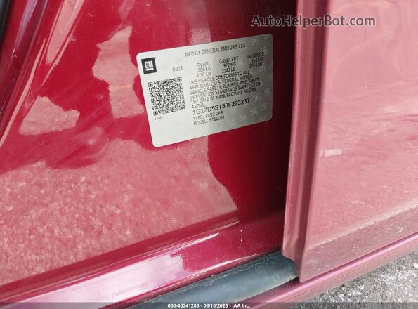 1G1ZD5ST5JF223237 2018 CHEVROLET MALIBU Red Engine compartment view