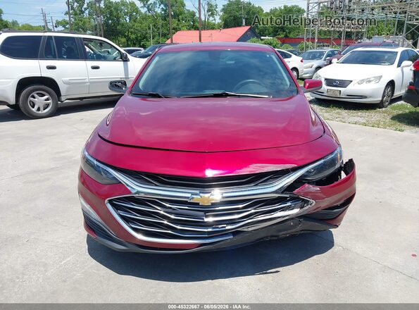 1G1ZD5ST5LF002014 2020 CHEVROLET MALIBU Burgundy Vista del cuadro de instrumentos