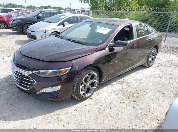 1G1ZD5ST5MF007697 2021 CHEVROLET MALIBU Burgundy Vista tres cuartos delantera izquierda