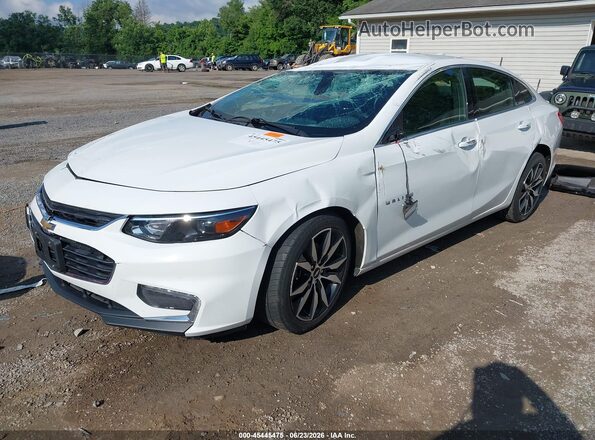 1G1ZD5ST6JF217463 2018 CHEVROLET MALIBU White წინა მარცხენა ხედი სამი მეოთხედიდან