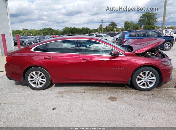 1G1ZD5ST6JF229483 2018 CHEVROLET MALIBU Red Вид задньої частини салону
