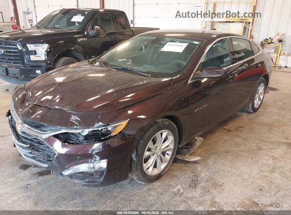 1G1ZD5ST6MF040644 2021 CHEVROLET MALIBU Burgundy Передня ліва чверть