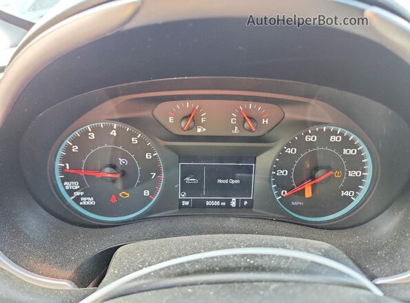 1G1ZD5ST6NF171459 2022 CHEVROLET MALIBU Blue Instrument cluster view