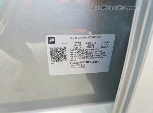 1G1ZD5ST6RF160564 2024 CHEVROLET MALIBU Gray 