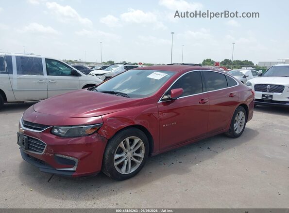 1G1ZD5ST7JF137007 2018 CHEVROLET MALIBU Red წინა მარცხენა ხედი სამი მეოთხედიდან