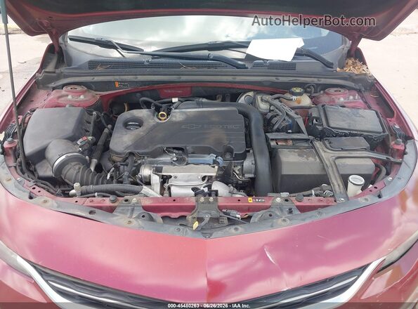 1G1ZD5ST7JF137007 2018 CHEVROLET MALIBU Red უკანა ხედი