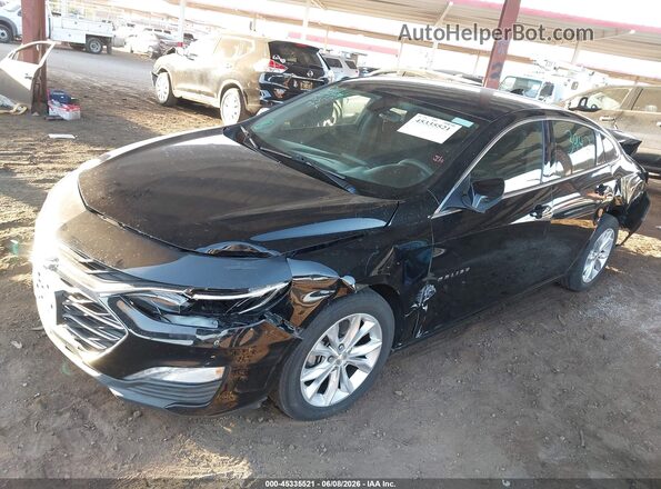 1G1ZD5ST7KF160367 2019 CHEVROLET MALIBU Black წინა მარცხენა ხედი სამი მეოთხედიდან