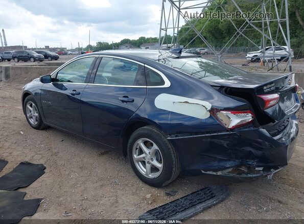 1G1ZD5ST7MF009502 2021 CHEVROLET MALIBU Blue Հետևի ձախ
