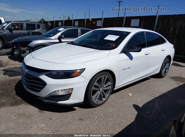 1G1ZD5ST7MF026963 2021 CHEVROLET MALIBU Белый Передняя левая четверть