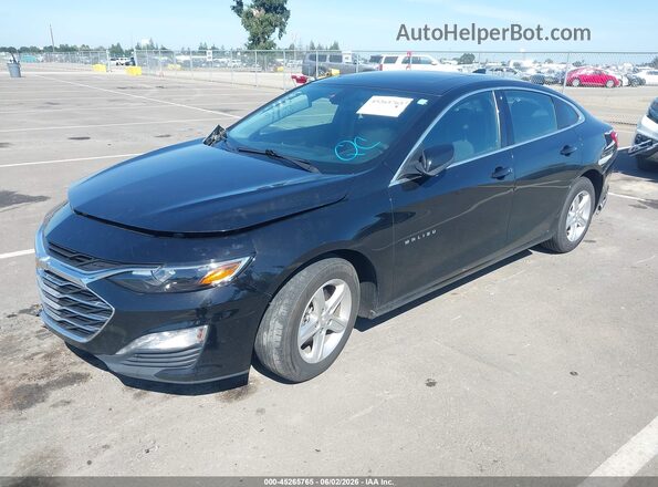 1G1ZD5ST7NF181546 2022 CHEVROLET MALIBU Black წინა მარცხენა ხედი სამი მეოთხედიდან