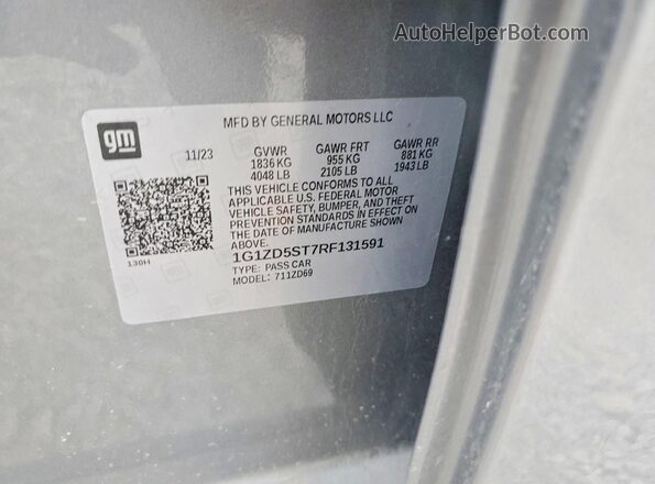 1G1ZD5ST7RF131591 2024 CHEVROLET MALIBU Silver 