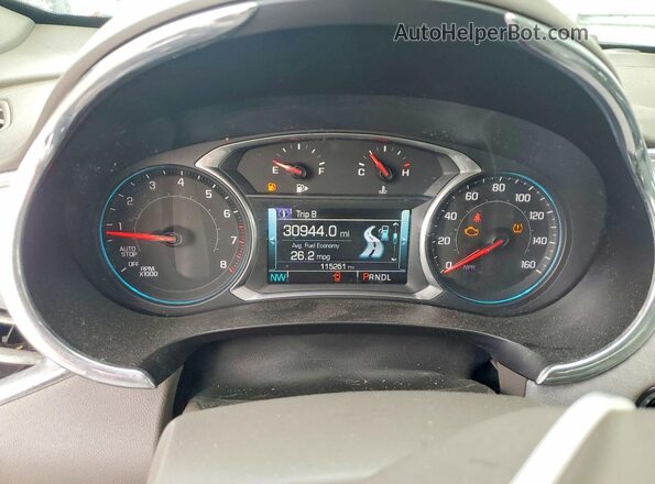 1G1ZD5ST8JF142765 2018 CHEVROLET MALIBU Silver Instrument cluster view