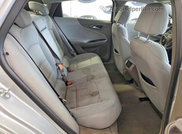 1G1ZD5ST8JF142765 2018 CHEVROLET MALIBU Silver Rear seats view