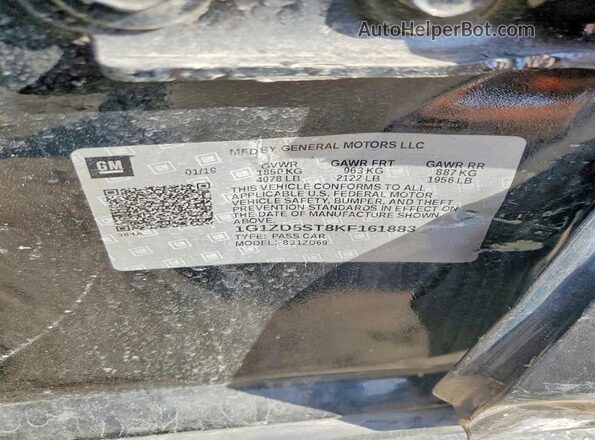 1G1ZD5ST8KF161883 2019 CHEVROLET MALIBU Black Engine compartment view