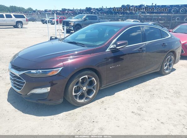 1G1ZD5ST8LF155812 2020 CHEVROLET MALIBU Maroon Vista tres cuartos delantera izquierda