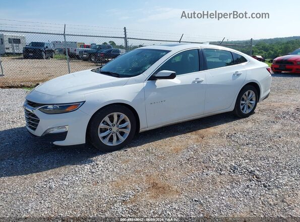 1G1ZD5ST8MF040127 2021 CHEVROLET MALIBU Белый Передняя левая четверть