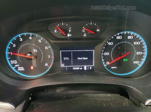 1G1ZD5ST8MF069210 2021 CHEVROLET MALIBU Silver Instrument cluster view