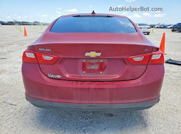 1G1ZD5ST9JF157100 2018 CHEVROLET MALIBU Red უკანა ხედი