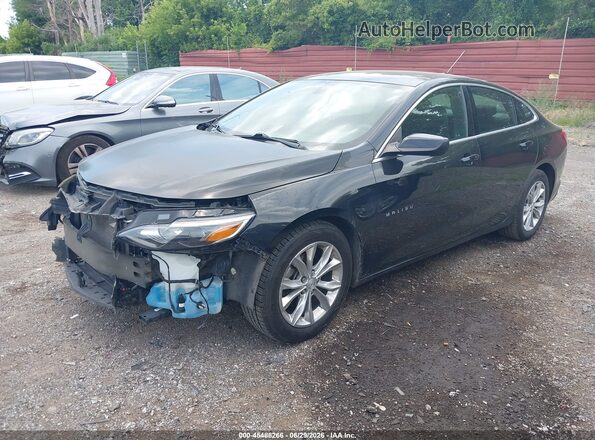 1G1ZD5ST9MF001966 2021 CHEVROLET MALIBU Black წინა მარცხენა ხედი სამი მეოთხედიდან