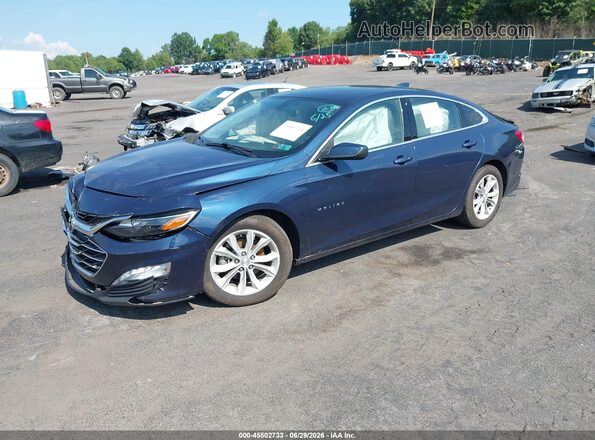 1G1ZD5ST9MF041139 2021 CHEVROLET MALIBU Blue წინა მარცხენა ხედი სამი მეოთხედიდან
