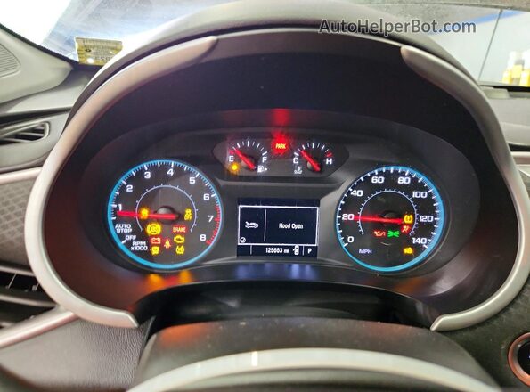 1G1ZD5ST9NF180849 2022 CHEVROLET MALIBU Black Instrument cluster view