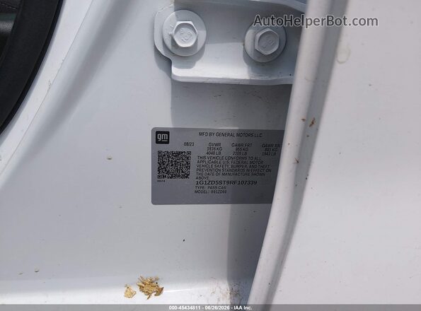 1G1ZD5ST9RF107339 2024 CHEVROLET MALIBU White Engine compartment view