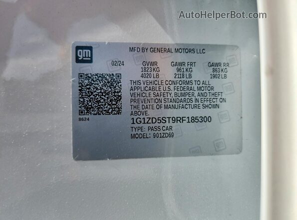 1G1ZD5ST9RF185300 2024 CHEVROLET MALIBU White 