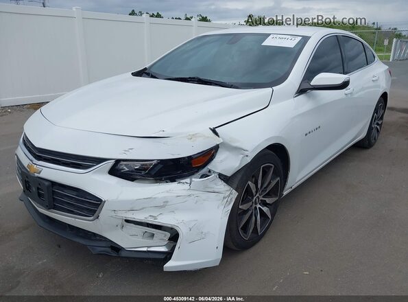 1G1ZD5STXJF288259 2018 CHEVROLET MALIBU White Widok z przodu