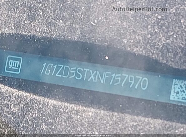 1G1ZD5STXNF157970 2022 CHEVROLET MALIBU Blue ძრავის განყოფილების ხედი