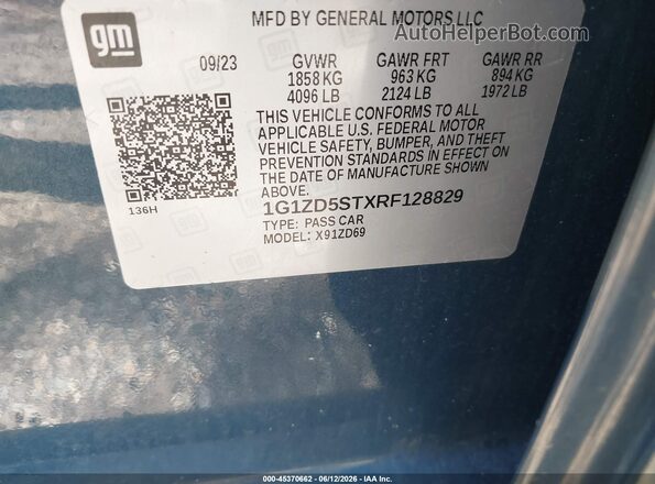 1G1ZD5STXRF128829 2024 CHEVROLET MALIBU Blue 