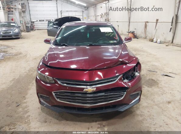 1G1ZE5ST0GF316463 2016 CHEVROLET MALIBU Burgundy Instrument cluster view