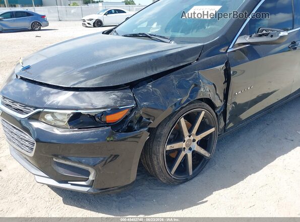 1G1ZE5ST1HF113695 2017 CHEVROLET MALIBU Черный Вид спереди