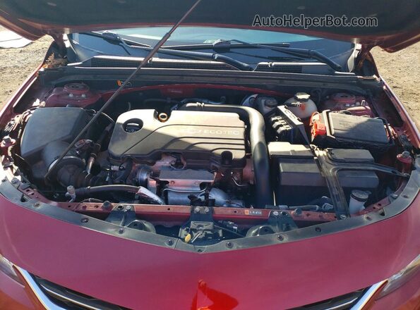 1G1ZE5ST3HF182081 2017 CHEVROLET MALIBU Red Rear interior view